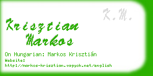 krisztian markos business card